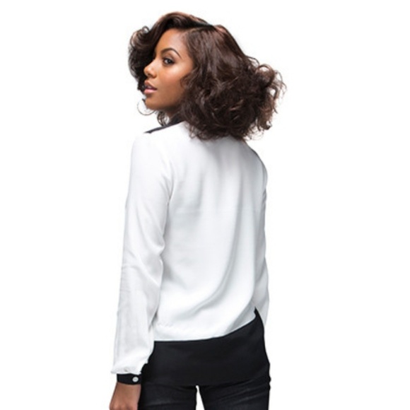 Shadow Shirt, silk button down Top - Picture 3 of 5